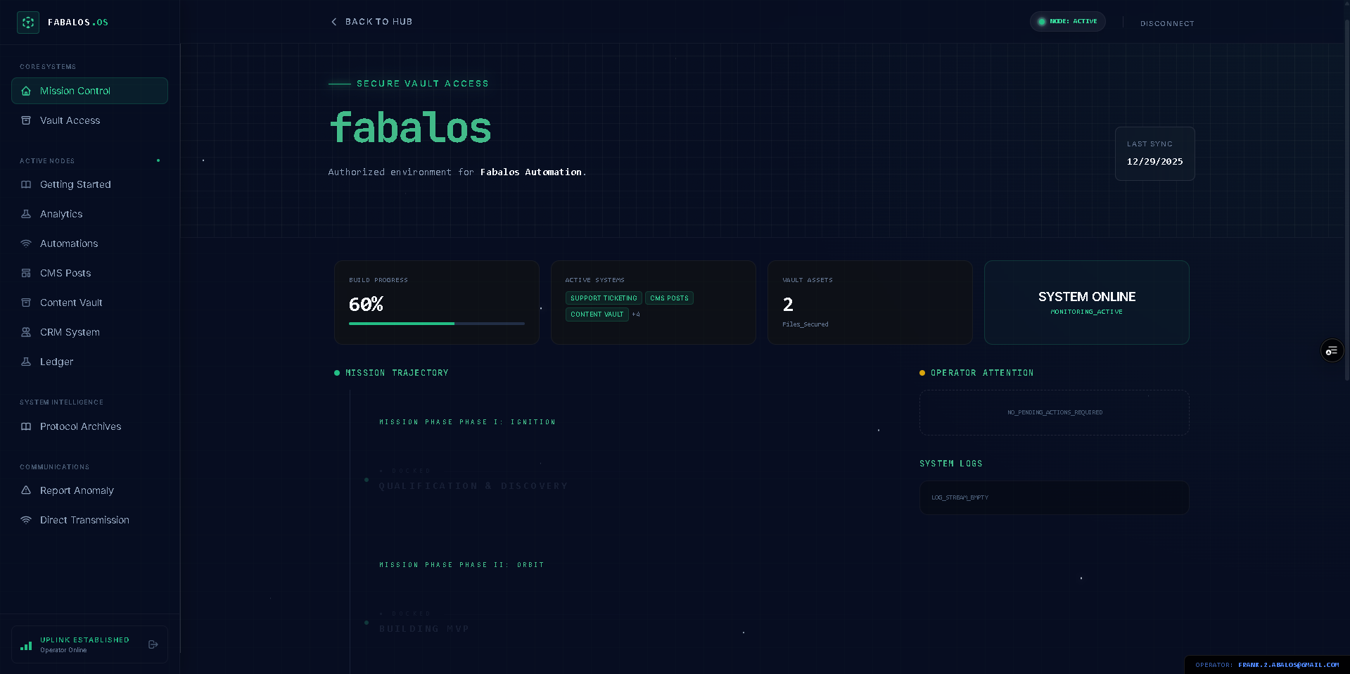 Fabalos OS Interface